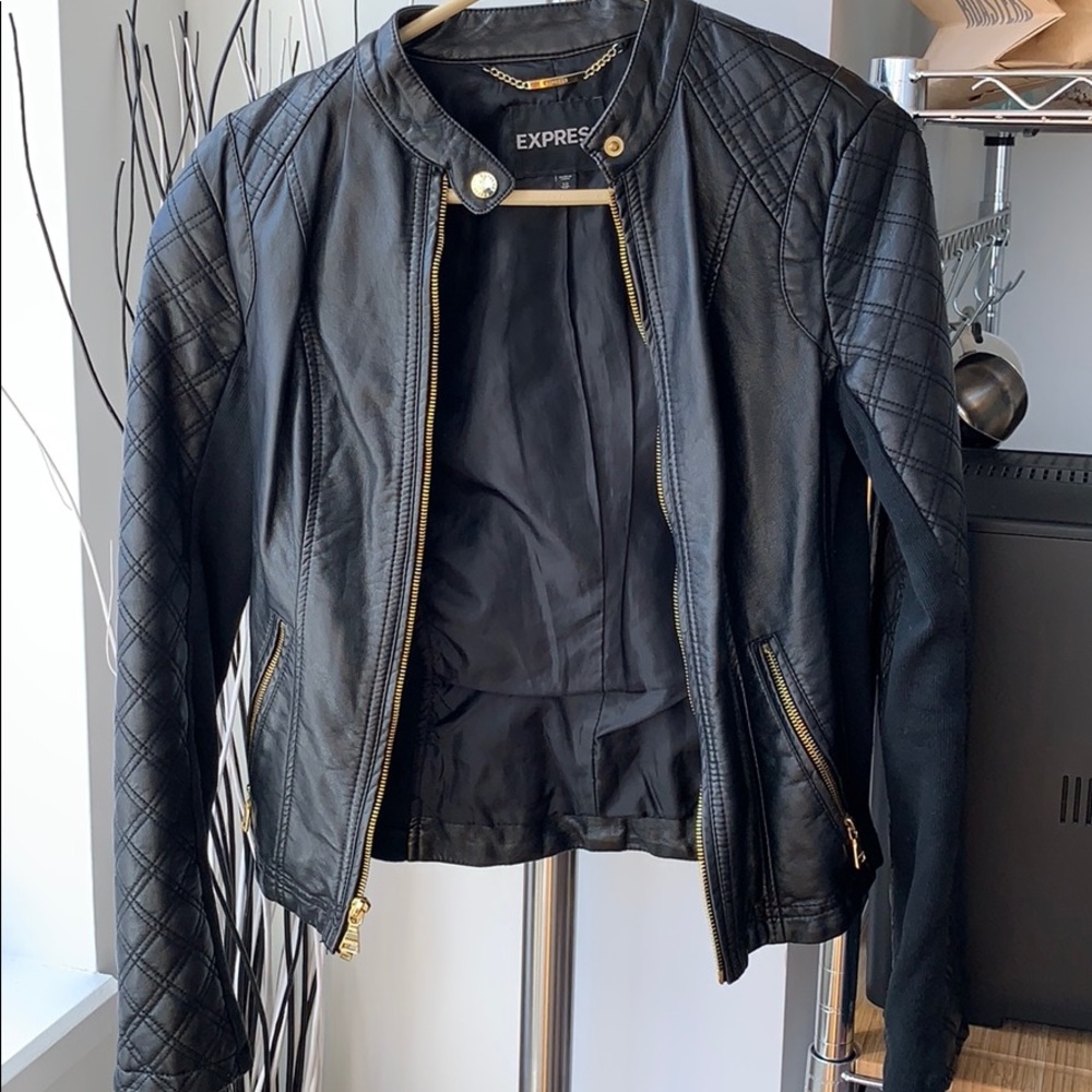 Express Quilted Leather Jacket